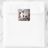 Portret  Sojourner Truth Vierkante Sticker (Tas)