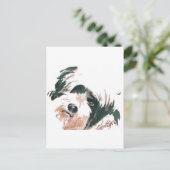 portret Tibetan Terrier Briefkaart (Staand voorkant)