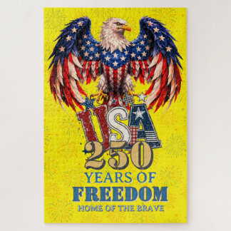 Portret USA Adelaar 250 Jaar Vrijheid Patroon Puzz Legpuzzel