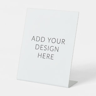 Portret van 8" x 10" reclamebord met voetstuk