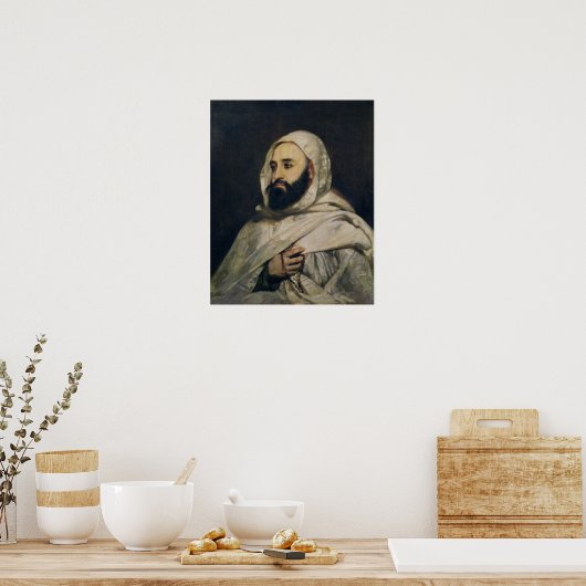 Portret van Abd el-Kader Poster (Keuken)