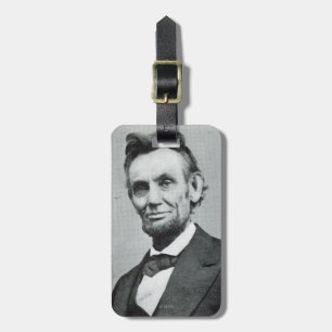 Portret van Abe Lincoln 1 Bagagelabel