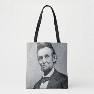 Portret van Abe Lincoln 1 Draagtas