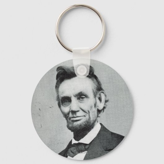 Portret van Abe Lincoln 1 Sleutelhanger (Voorkant)