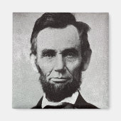 Portret van Abe Lincoln 2 Magneet (Voorkant)