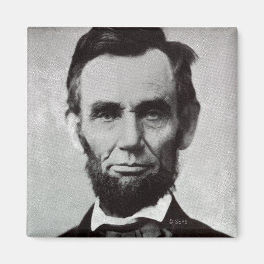 Portret van Abe Lincoln 2 Magneet (Voorkant)