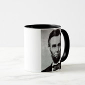 Portret van Abe Lincoln 2 Mok (Voorkant rechts)