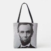 Portret van Abe Lincoln 2 Tote Bag (Achterkant)