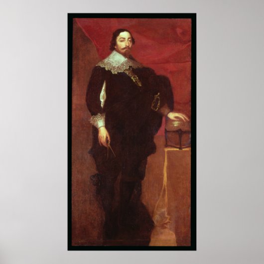 Portret van Abel Janszoon Tasman Poster (Voorkant)