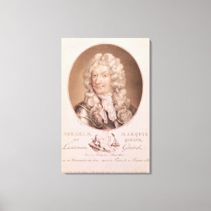 Portret van Abraham Duquesne Canvas Afdruk