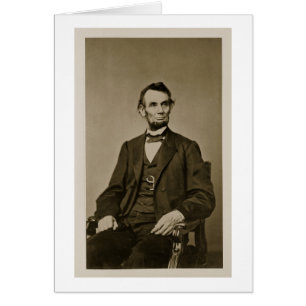 Portret van Abraham Lincoln (1809-65) (foto)