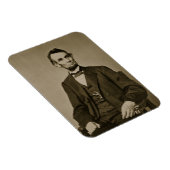 Portret van Abraham Lincoln (1809-65) (foto) Magneet (Rechterzijde)