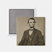 Portret van Abraham Lincoln (1809-65) (foto) Magneet (Voorkant / Achterkant)