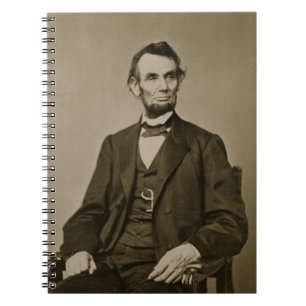 Portret van Abraham Lincoln (1809-65) (foto) Notitieboek