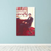Portret van Abraham Lincoln Canvas Afdruk (Insitu (Houten vloer))