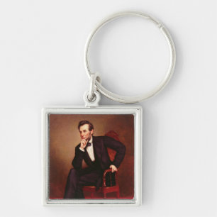 Portret van Abraham Lincoln Sleutelhanger