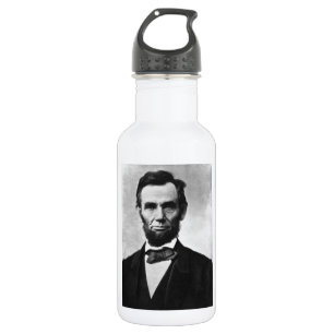Portret van Abraham Lincoln Waterfles