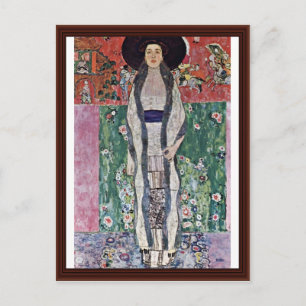 Portret van Adele Bloch-Bauer door Klimt Gustav Briefkaart
