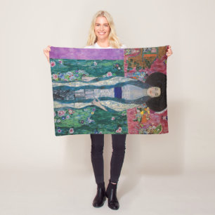 Portret van Adele Bloch Bauer, Gustav Klimt Fleece Deken