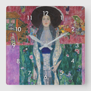 Portret van Adele Bloch Bauer, Gustav Klimt Vierkante Klok