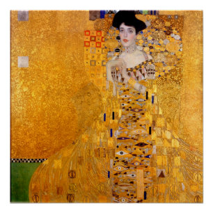 Portret van Adele Bloch-Bauer I - Gustav Klimt Perfect Poster