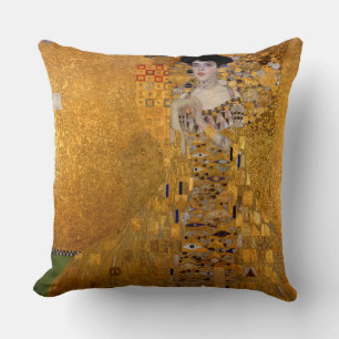 Portret van Adele Bloch-Bauer I van Gustav Klimt Kussen