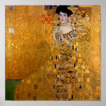 Portret van Adele Bloch-Bauer I van Gustav Klimt