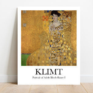 Portret van Adele Bloch-Bauer I van Gustav Klimt Poster