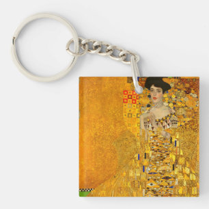 Portret van Adele Bloch-Bauer I van Gustav Klimt Sleutelhanger