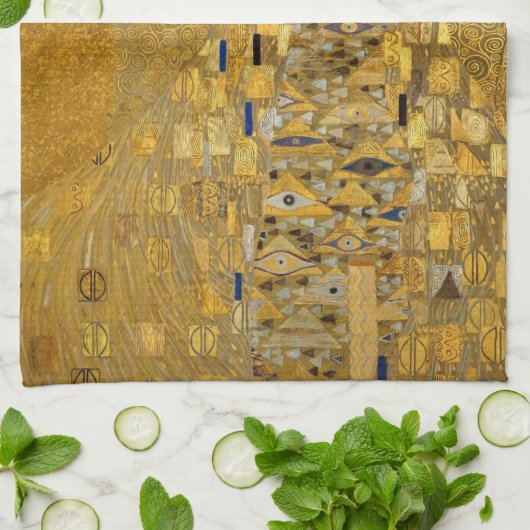 Portret van Adele Bloch-Bauer I van Gustav Klimt Theedoek (Gevouwen)