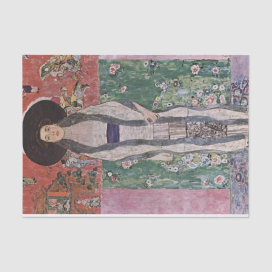 Portret van Adele Bloch-Bauer II door Gustav Klimt Tissuepapier (Voorkant)