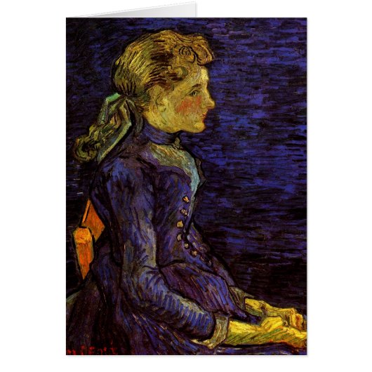 Portret van Adeline Ravoux door Vincent van Gogh (Voorkant)