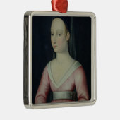 Portret van Agnes Sorel Metalen Ornament (Rechts)