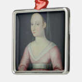 Portret van Agnes Sorel Metalen Ornament (Links)