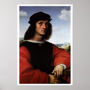Portret van Agnolo Doni door Raphael Sanzio Poster