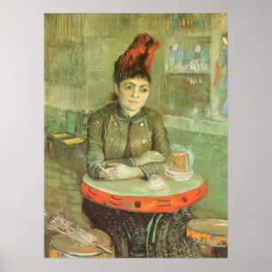 Portret van Agostina Segatori door Vincent van Gog Poster