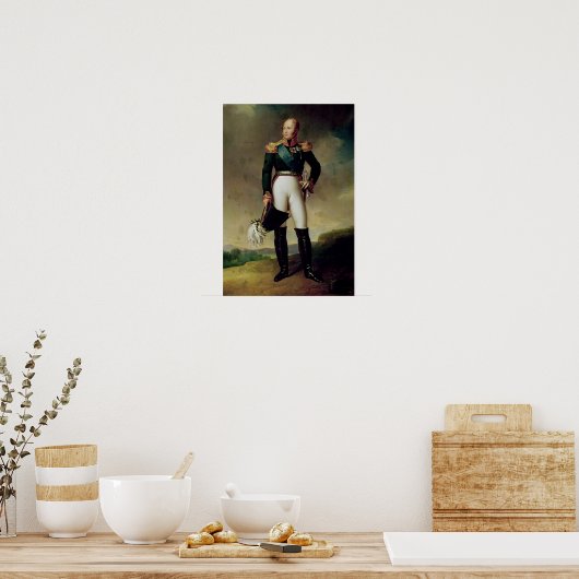 Portret van Alexander I 1814 Poster (Keuken)