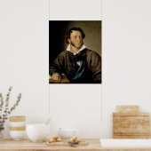 Portret van Alexander Pushkin Poster (Keuken)