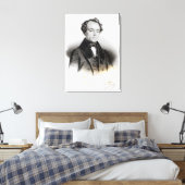 Portret van Alexandre Dumas Fils Canvas Afdruk (Insitu (Slaapkamer))