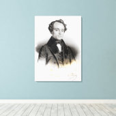 Portret van Alexandre Dumas Fils Canvas Afdruk (Insitu (Houten vloer))