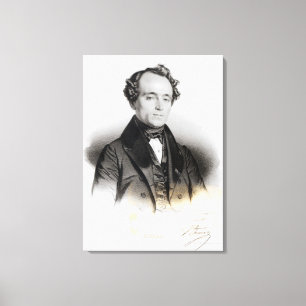 Portret van Alexandre Dumas Fils Canvas Afdruk