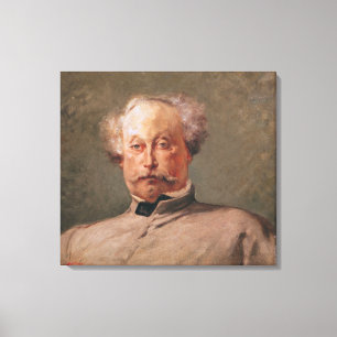 Portret van Alexandre Dumas fils Canvas Afdruk