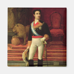 Portret van Alfonso XII 1876 Magneet