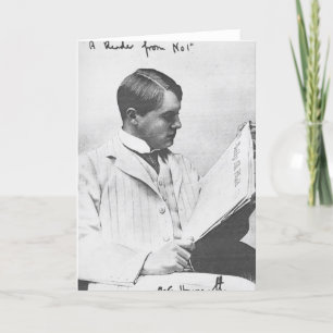 Portret van Alfred Harmsworth, 1897 Kaart