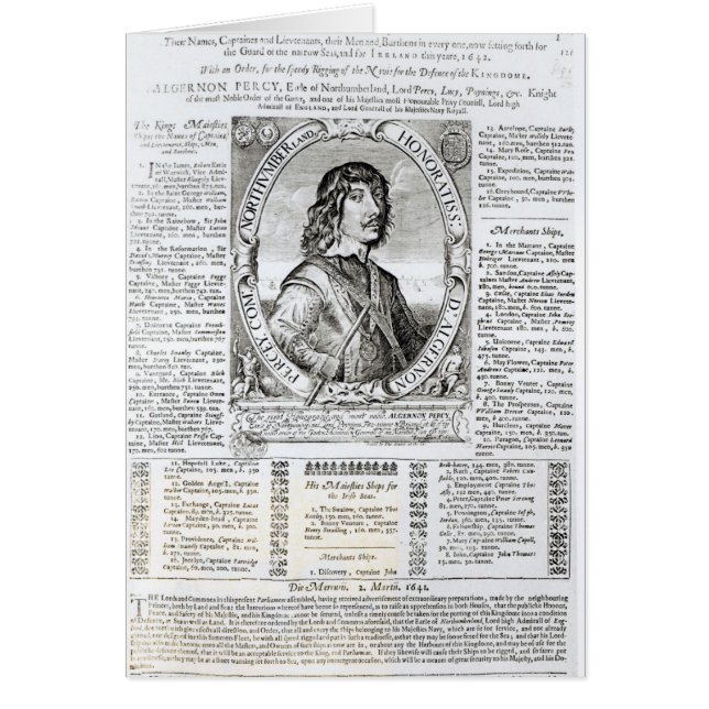 Portret van Algernon Percy (Voorkant)