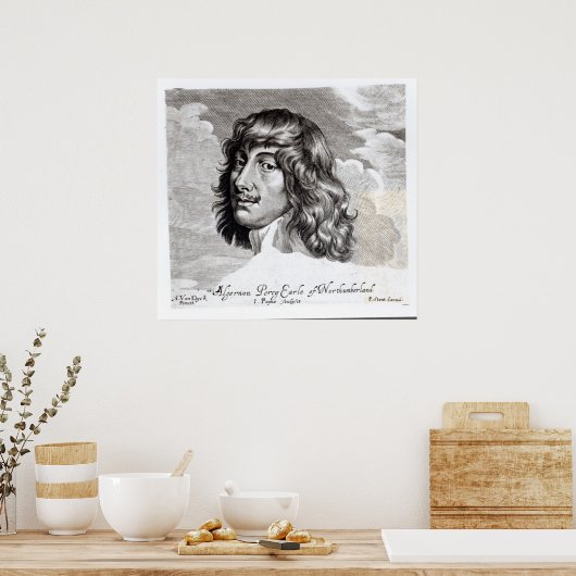 Portret van Algernon Percy Poster (Keuken)