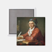 Portret van Alphonse Leroy, 1783 Magneet (Voorkant / Achterkant)