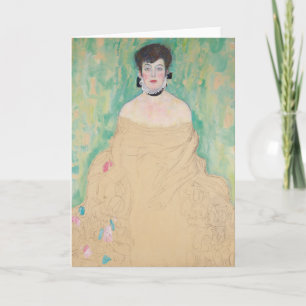 Portret van Amalie Zuckerkandl door Gustav Klimt Kaart