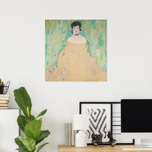 Portret van Amalie Zuckerkandl door Gustav Klimt Poster