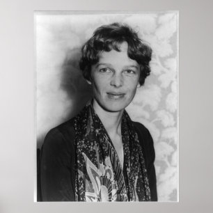  portret van Amelia Earhart Poster